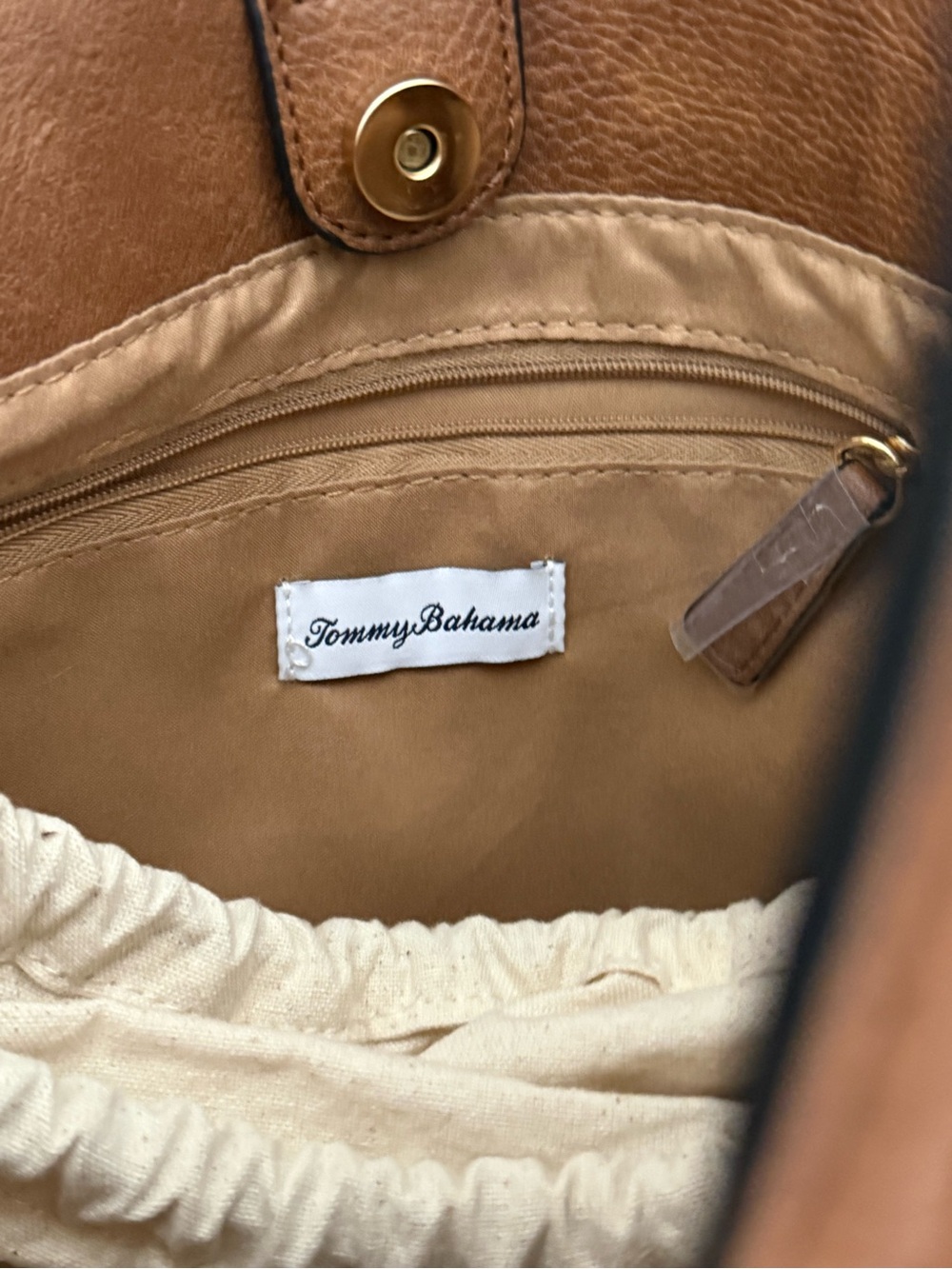 Tommy Bahama Straw Bucket Crossbody Bag Purse Removable Pouch - Picture 5 of 6